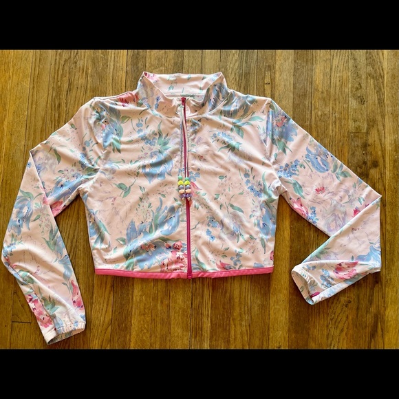 Love Shack Fancy Sedona Rash Guard Top - Picture 3 of 8